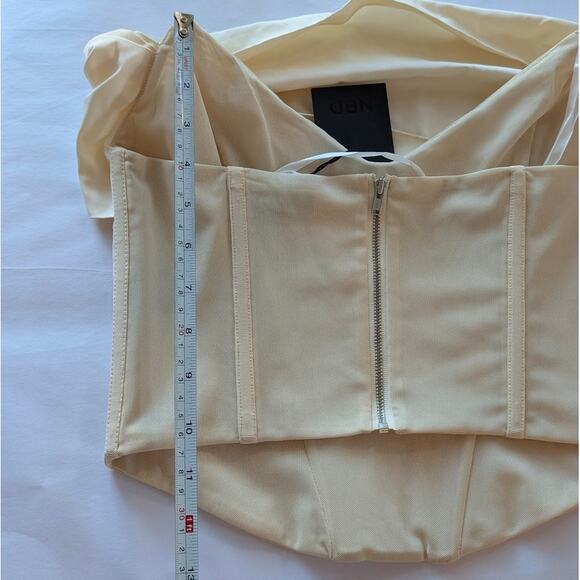 NWT NBD Hailee Bustier Corset Top in Ivory, size M - Picture 5 of 8